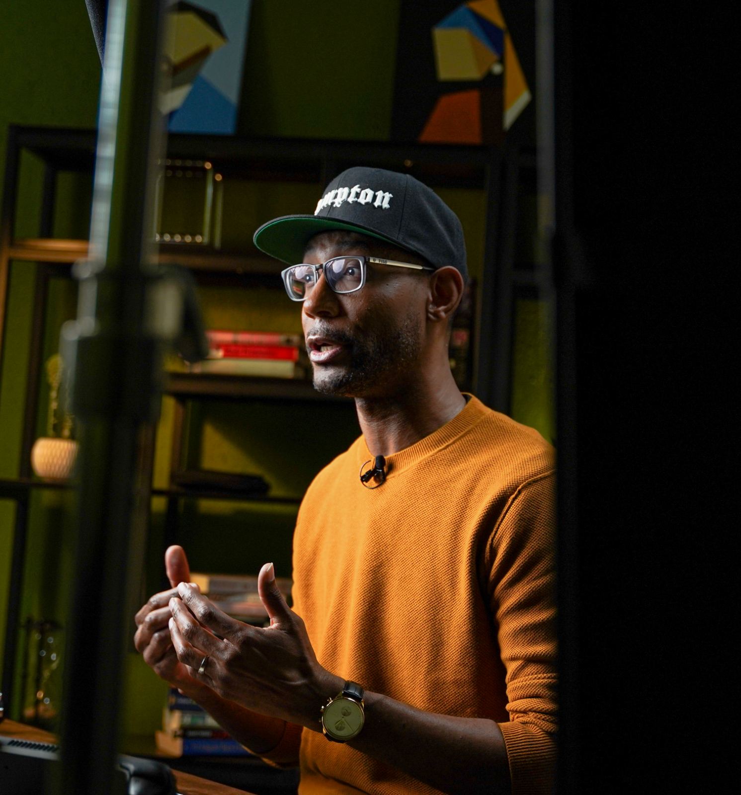 Anthony D. Mays speaking on stage